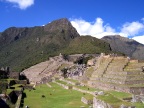  Machu Picchu "Observatory" on the right; down the middle are Machu Picchu mountain, the guardian hut, the agricultural terraces, and the main lawn