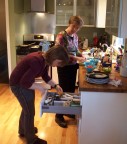 Joann helps Tanya prepare our Mexican feast