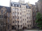  In a square surrounded by buildings in old town, Edinburgh
