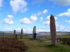  Ring of Brodgar. Sixty standing stones. Orkney Islands.