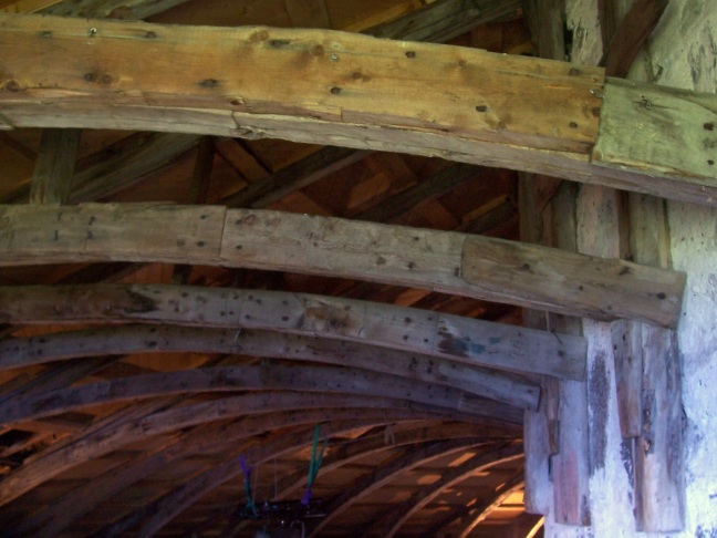 The fort on Munkholmen is round and the beams are curved as well