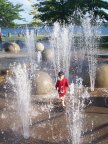  Strolling in the fountain, Heritage Park, Barrie, Ontario