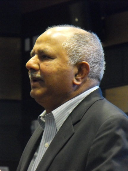 Raj Reddy took a break from another all-day affair to say hello