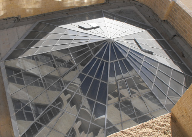  Atrium roof from our room, Leonardo Hotel, Jerusalem