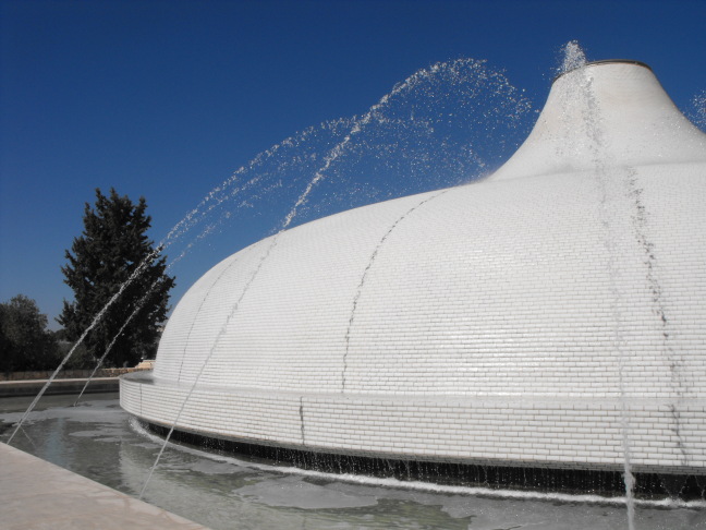  Shrine of the Book, Israel Museum, Jerusalem. "The white dome symbolizes the lids of the jars in which the first scrolls were found."