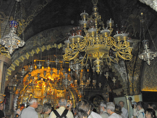  Lamps are everywhere in the Church of the Holy Sepulchre