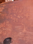  Petroglyphs on Atlatl Rock in the Valley of Fire. I suspect they are an actual map, not some phantamagoria as is usually claimed.