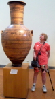 Susan admires an ancient coffee pot