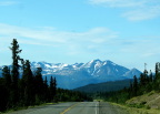  On the road from Whitehorse to the Whitepass Route Railroad to